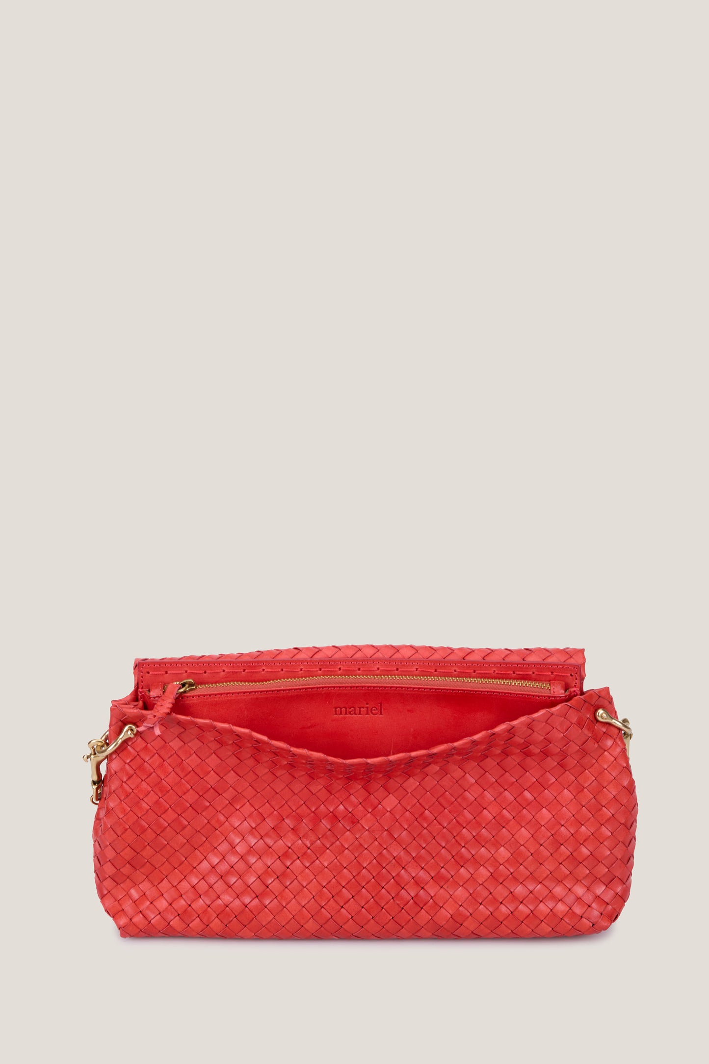 Francy Coco -Flap bag intrecciata in vacchetta