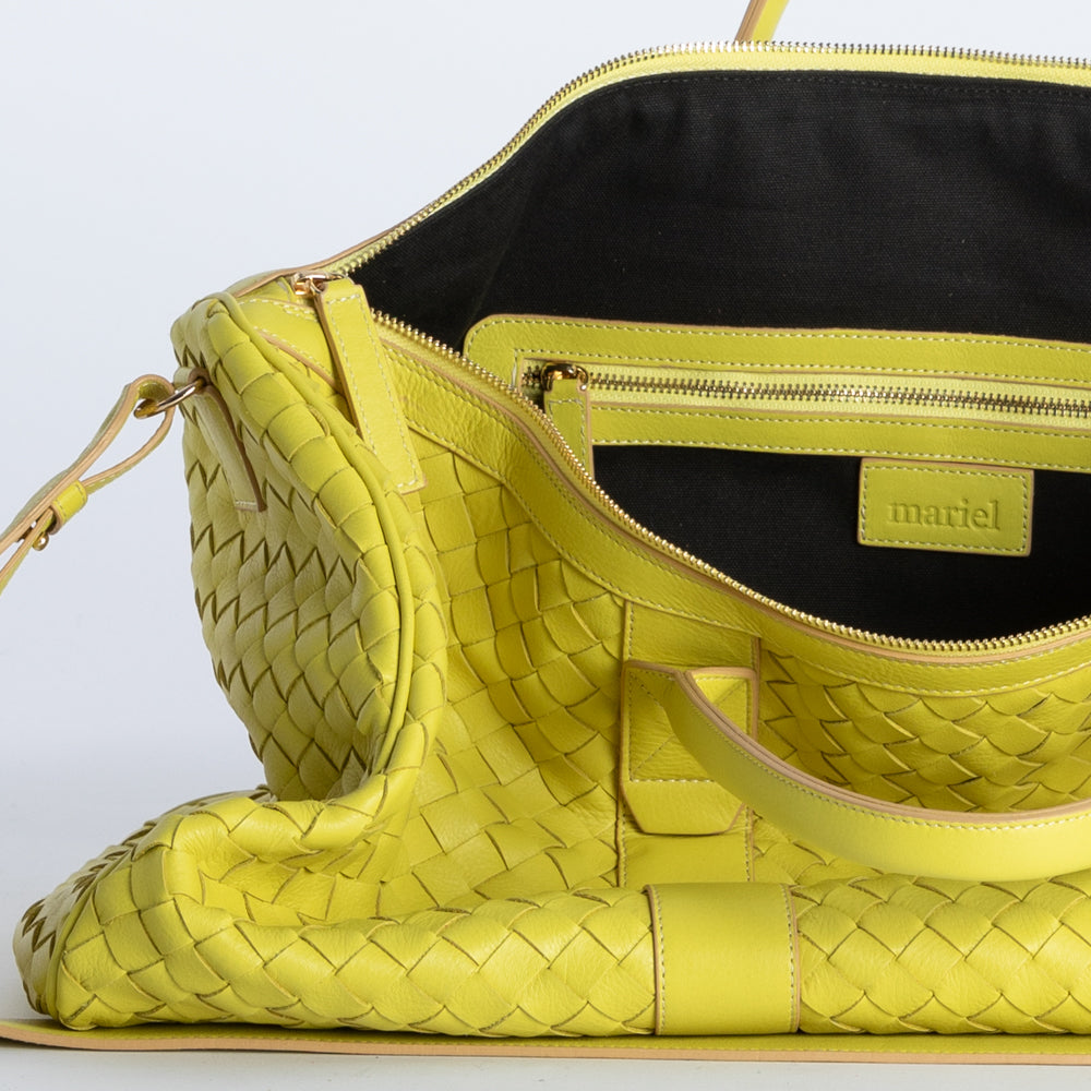 "Weave" borsone da viaggio Lime
