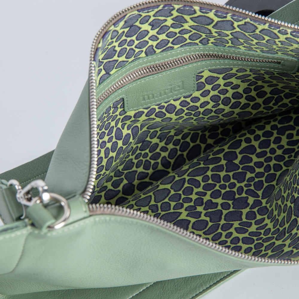 "Marty" maxi pouch in pelle