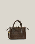 Box S - Bauletto piccolo intrecciato brown