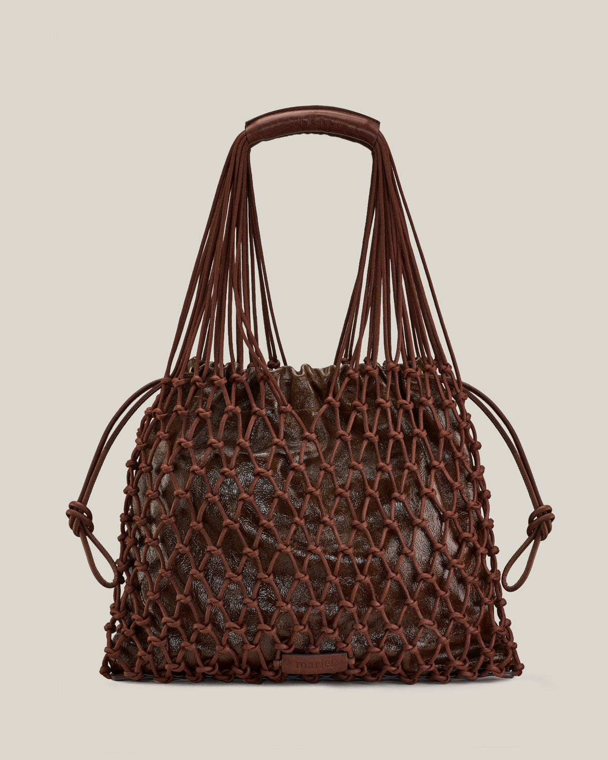 Elisa- Borsa choco intrecciata in cotone