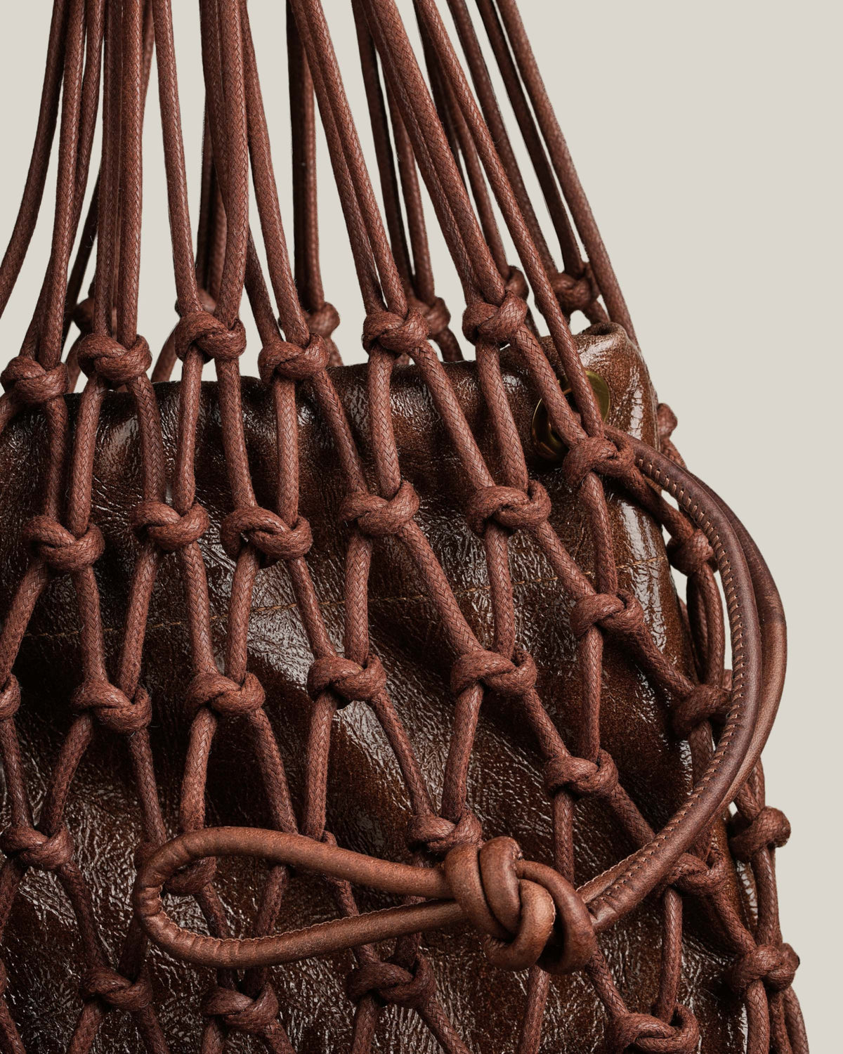 Elisa- Borsa choco intrecciata in cotone