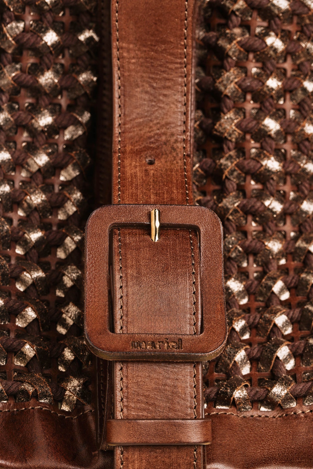 Mirror Tube - Secchiello choco con intreccio laminato