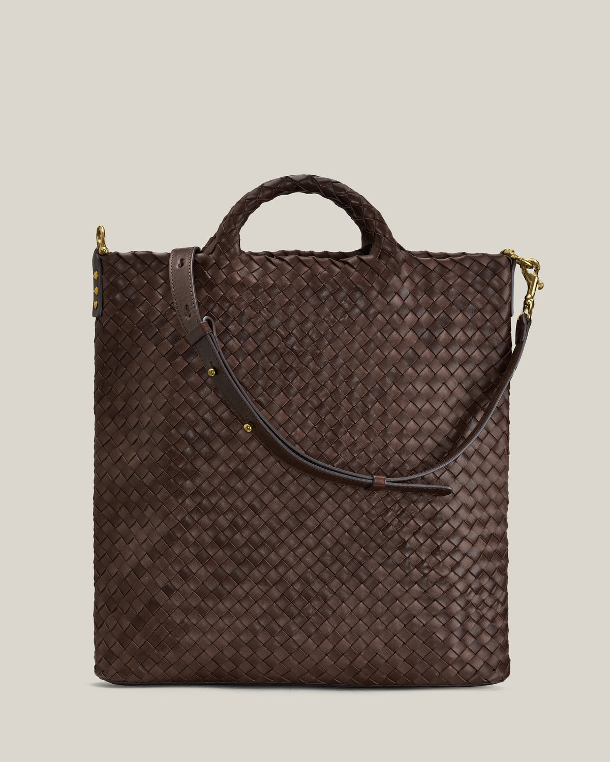 Work- borsa lavoro in vacchetta caffe'