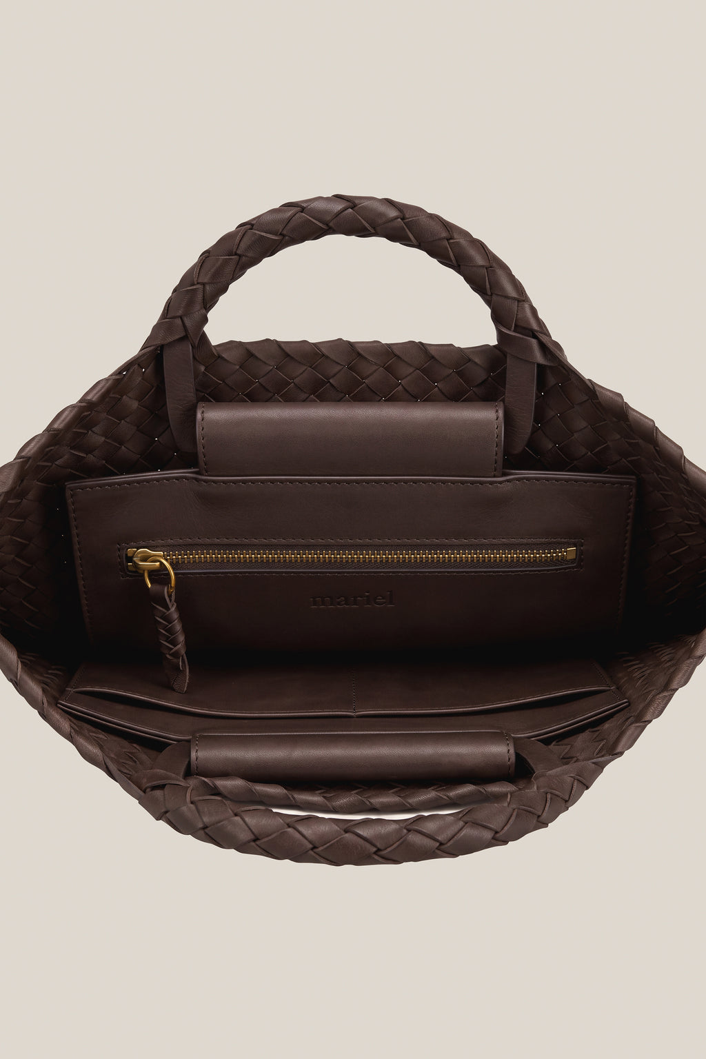 Work- borsa lavoro in vacchetta caffe'