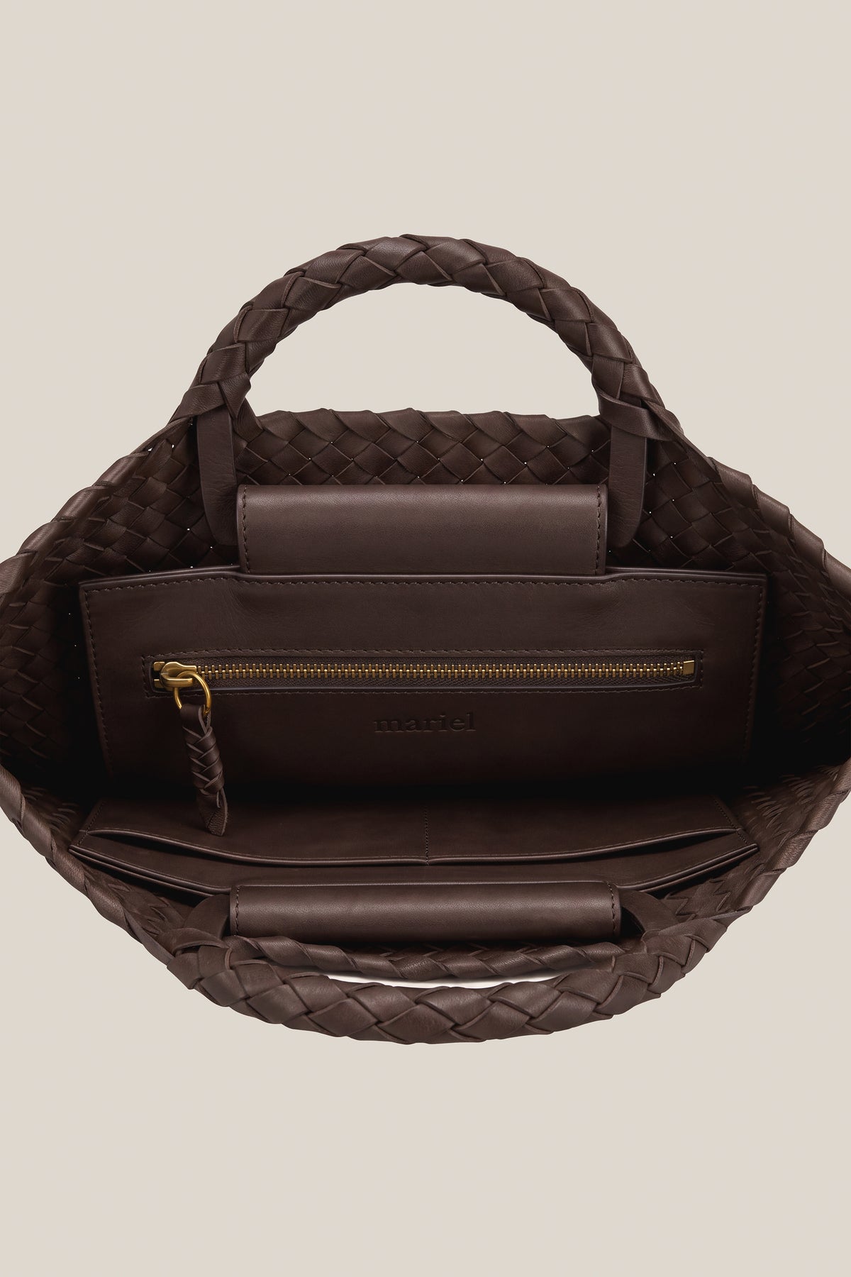 Work- borsa lavoro in vacchetta caffe'